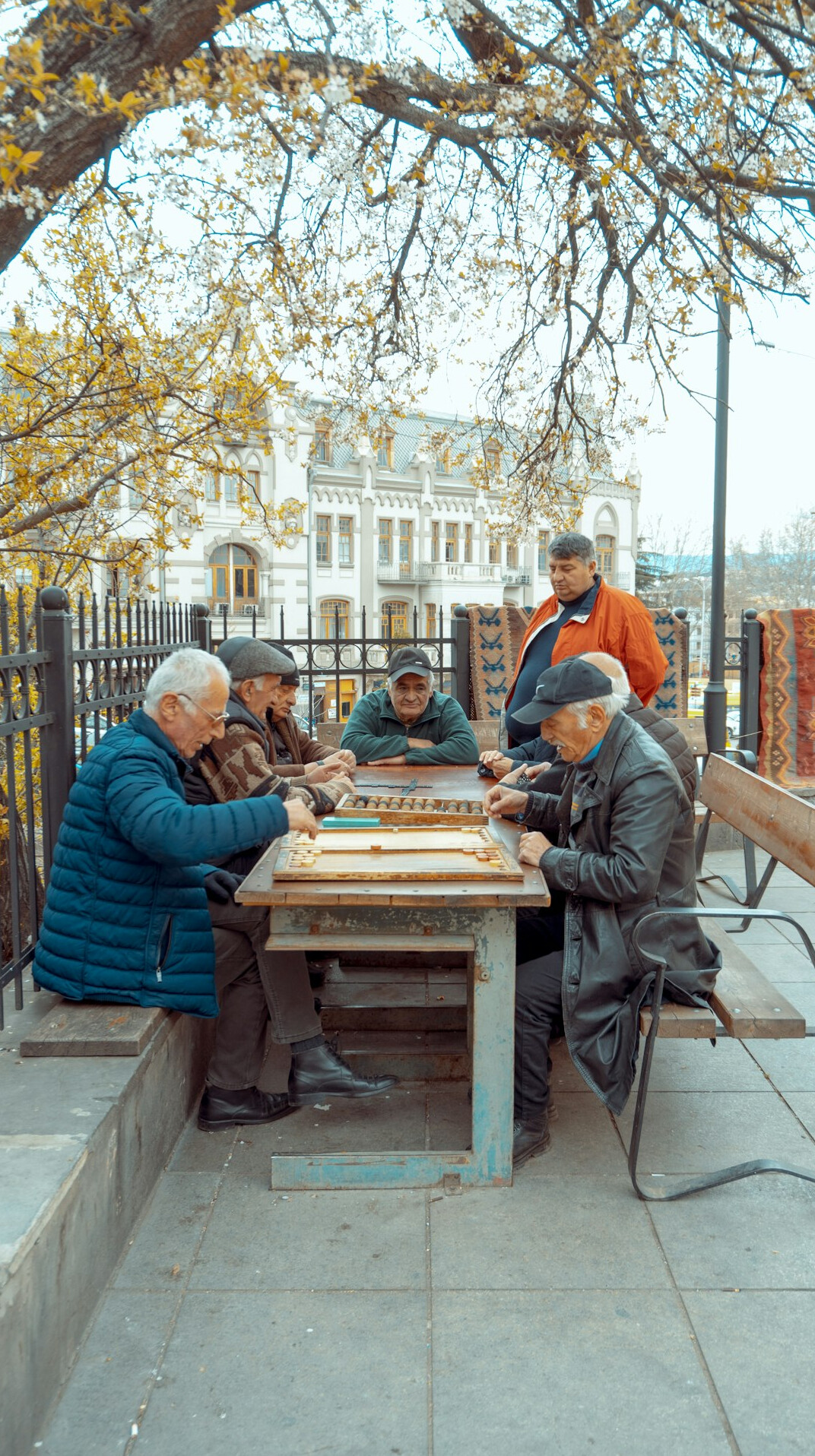 group of seniors playing games