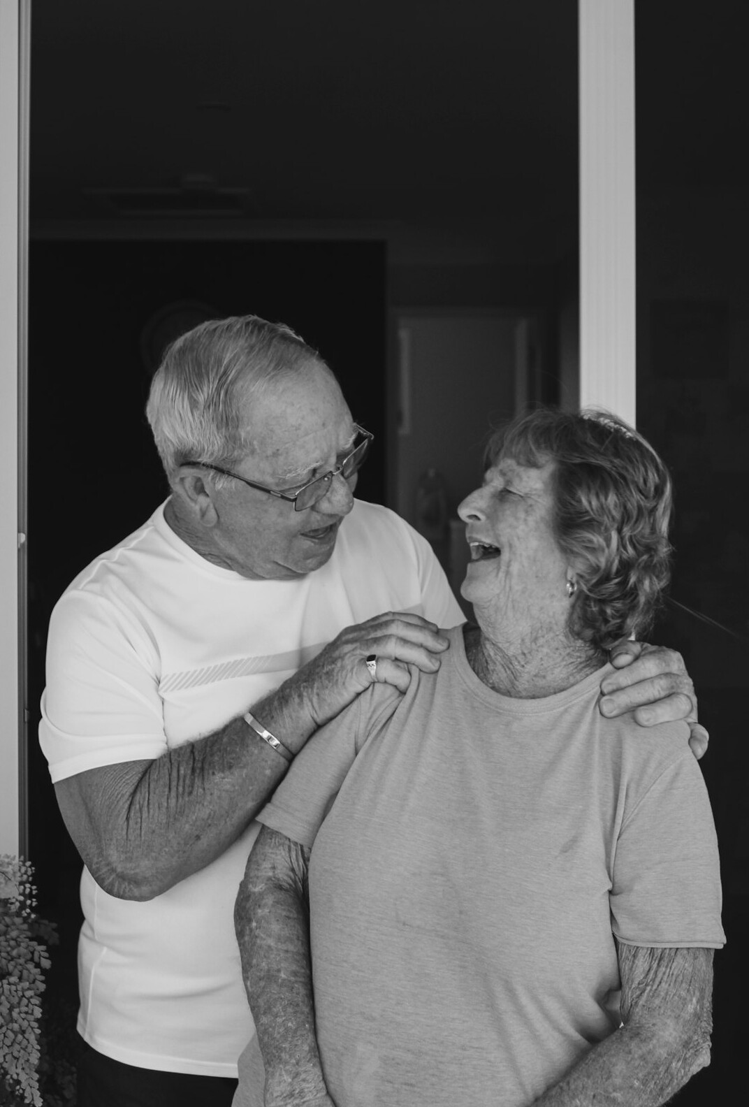 happy elderly couple