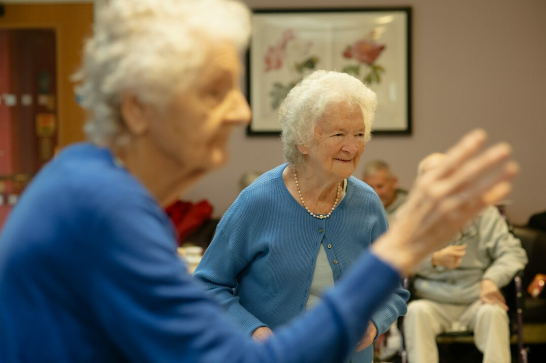 senior yoga class
